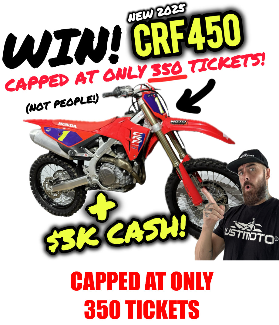 AUSTMOTO GROUP | 2025 CRF450R + $3K GIVEAWAY