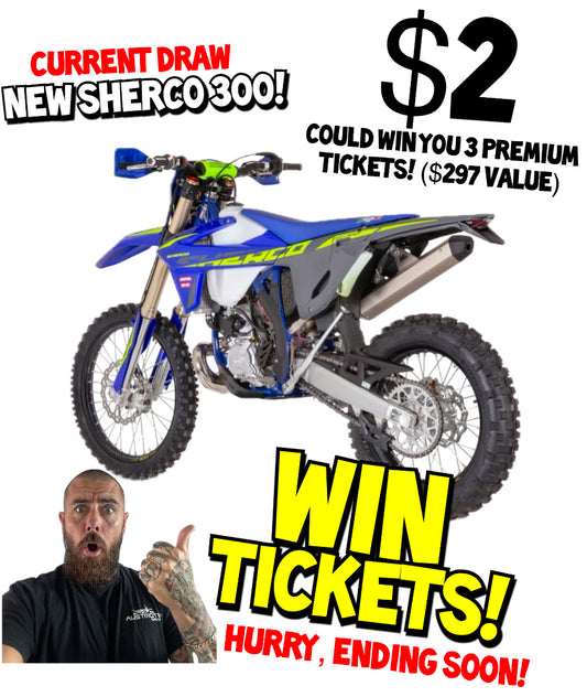 AUSTMOTO GROUP | WIN 3 PREMIUM TICKETS! (for current SHERCO SE 300 giveaway)