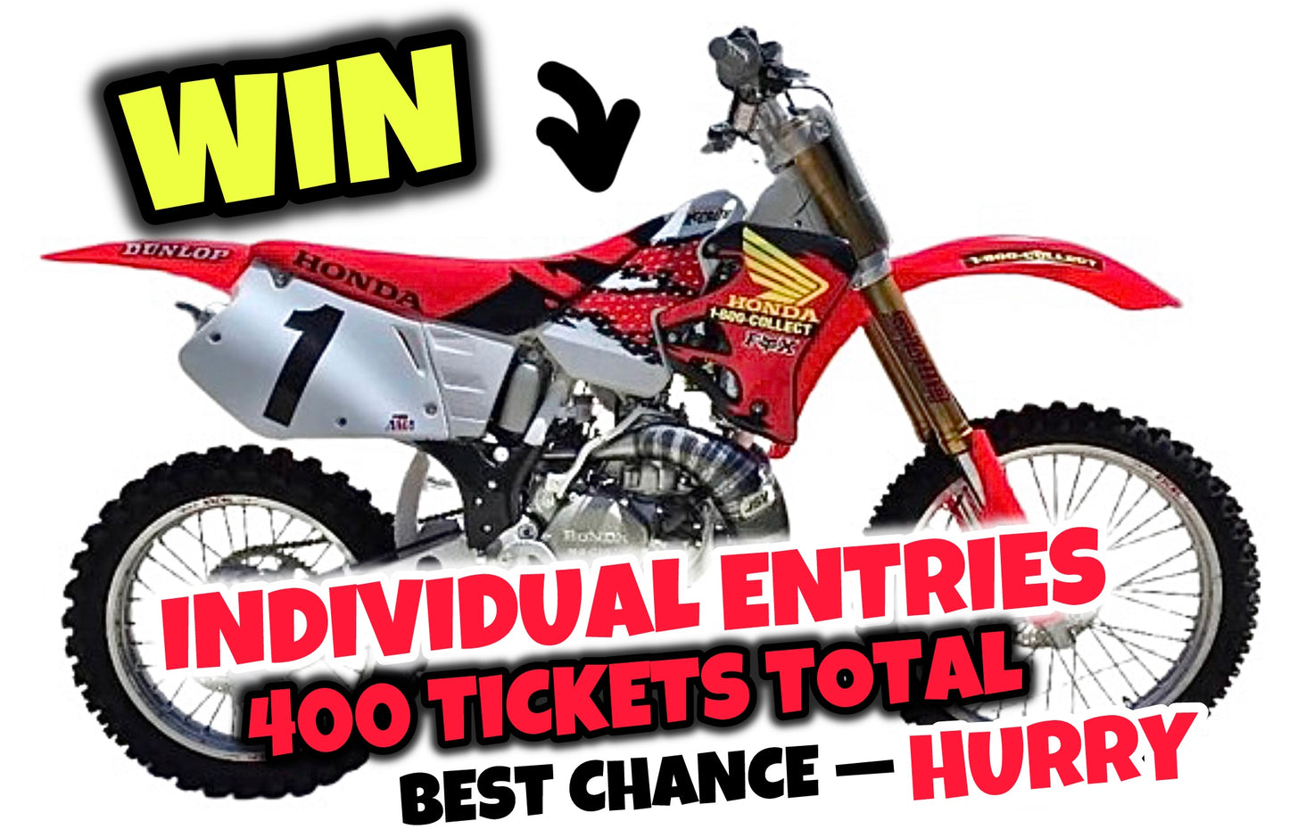 AUSTMOTO GROUP |  INDIVIDUAL ENTRIES - 1995 MCGRATH CR250 GIVEAWAY