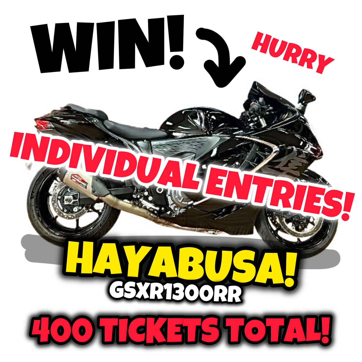 AUSTMOTO GROUP |  INDIVIDUAL ENTRIES - SUZUKI HAYABUSA GSX1300RR GIVEAWAY